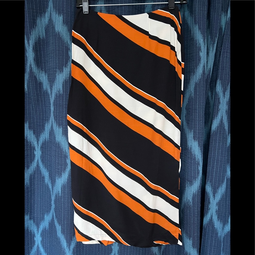 Topshop stripe pencil skirt